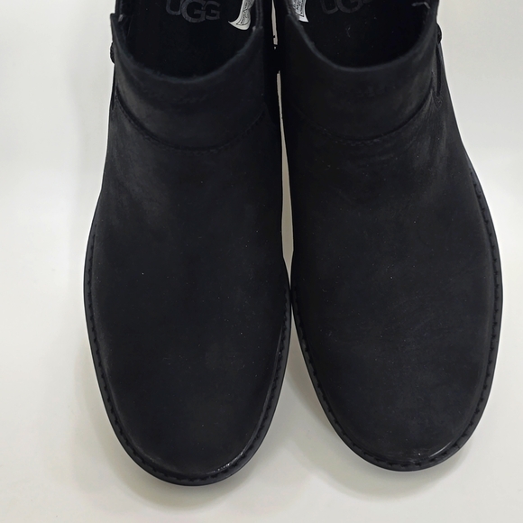 Ugg Loxley Suede Leather Booties, Black, Sz. 6.5 - Picture 11 of 11